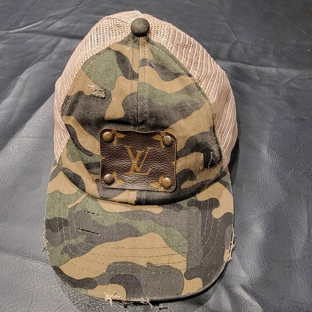 Camouflage Distressed Hat Ball Cap